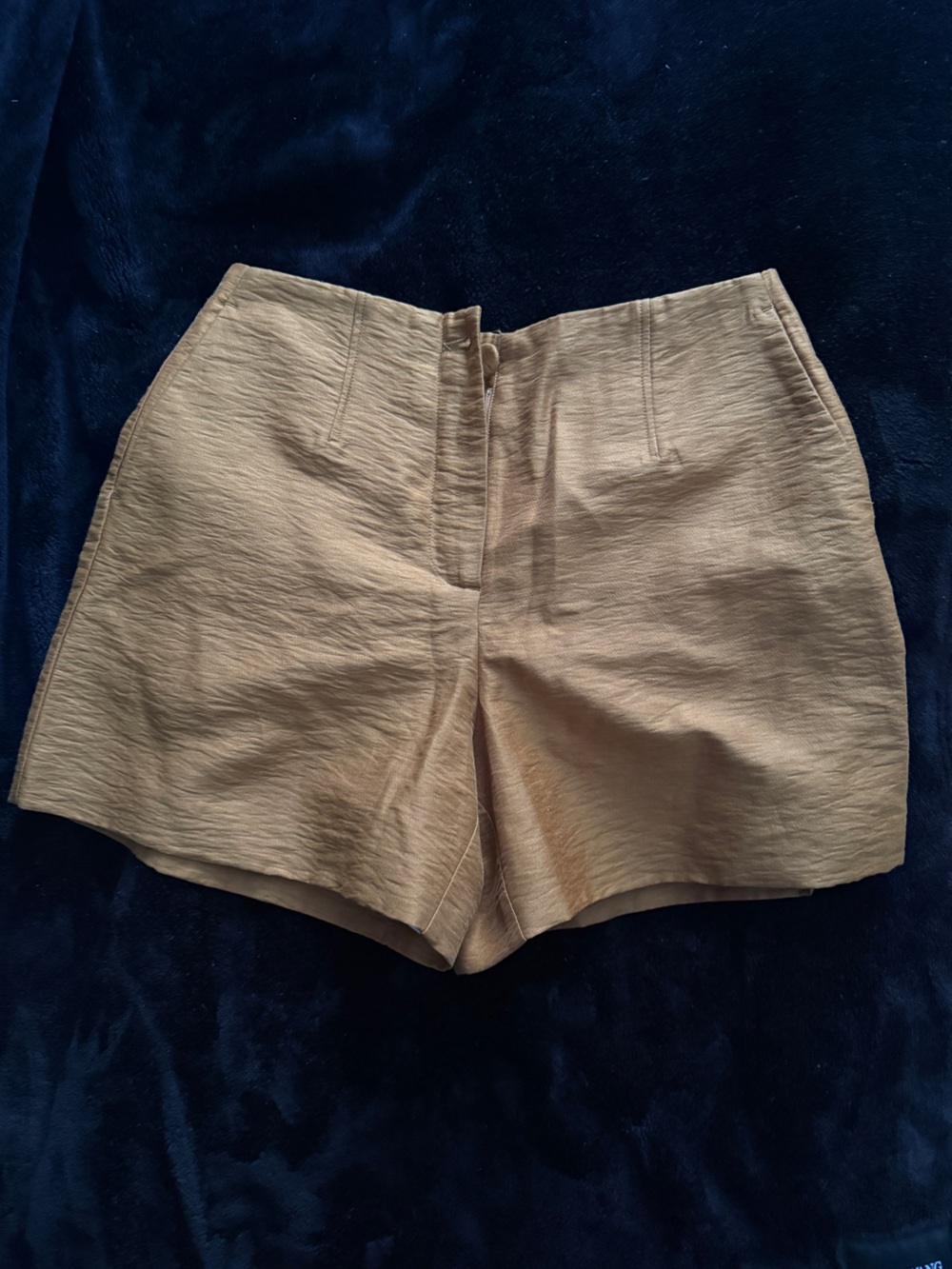 Mango Light Tan Bermuda Shorts